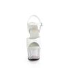 Pleaser - ADORE709HT Sandale à bride à la cheville, Pole dance chaussures - Blanc Product image